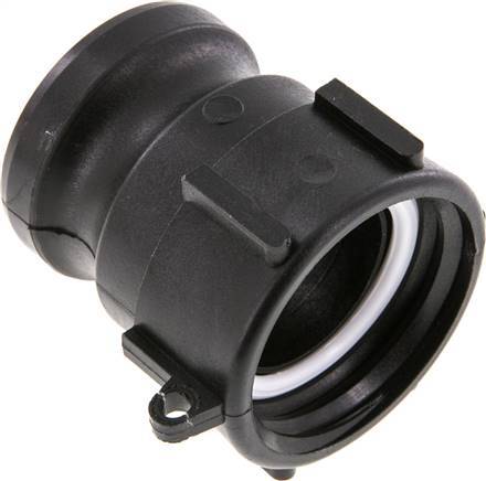 [F23VY] Acoplamiento de polipropileno Camlock DN 50 (2'') S 60 x 6 Conector IBC Tipo A MIL-C-27487