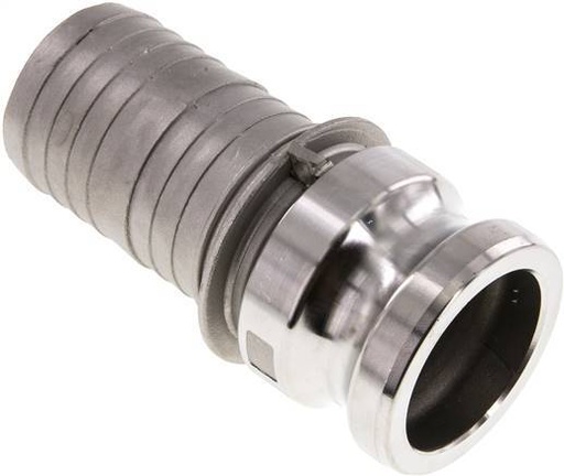 [F23W7] Raccord Camlock DN 50 (2'') en acier inoxydable Pilier de tuyau (50 mm) Type E MIL-C-27487
