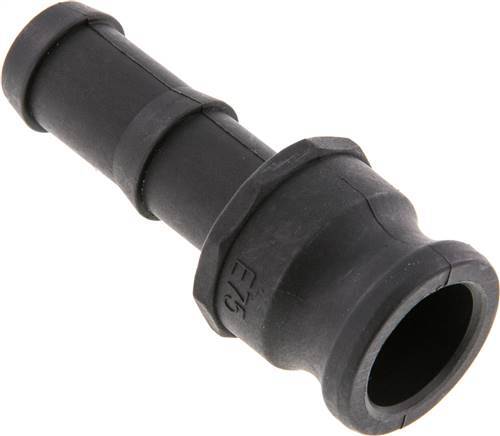 [F23WD] Acoplamiento de polipropileno Camlock DN 20 (3/4'') Pilar de manguera (19 mm) Tipo E MIL-C-27487