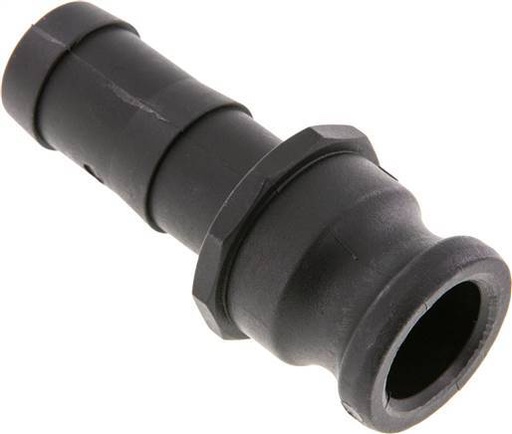 [F23WE] Acoplamiento de polipropileno Camlock DN 25 (1'') Pilar de manguera (25 mm) Tipo E MIL-C-27487