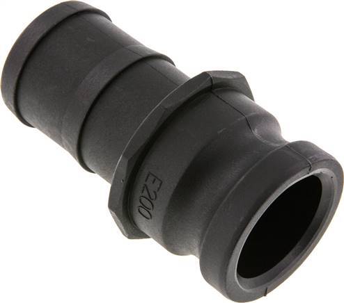 [F23WJ] Acoplamiento de polipropileno Camlock DN 50 (2'') Pilar de manguera (50 mm) Tipo E MIL-C-27487