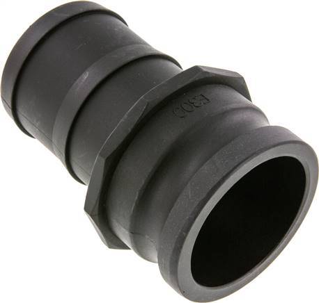 [F23WK] Acoplamiento de polipropileno Camlock DN 75 (3'') Pilar de manguera (75 mm) Tipo E MIL-C-27487