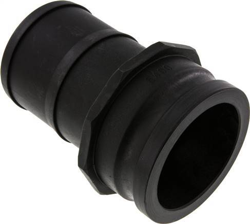 [F23WM] Raccord Camlock DN 90 (4'') en polypropylène Pilier de tuyau (100 mm) Type E MIL-C-27487