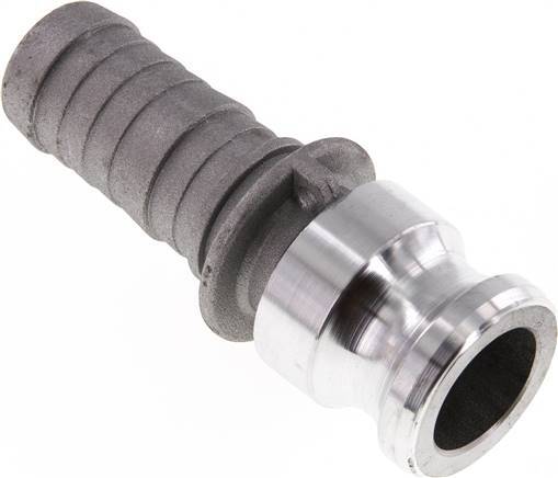 [F23X2] Acoplamiento de aluminio Camlock DN 25 (1'') Pilar de manguera (25 mm) Tipo E MIL-C-27487
