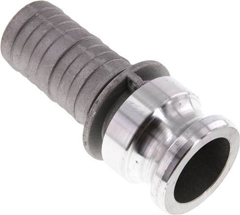 [F23X4] Acoplamiento de aluminio Camlock DN 40 (1 1/2'') Pilar de manguera (38 mm) Tipo E MIL-C-27487