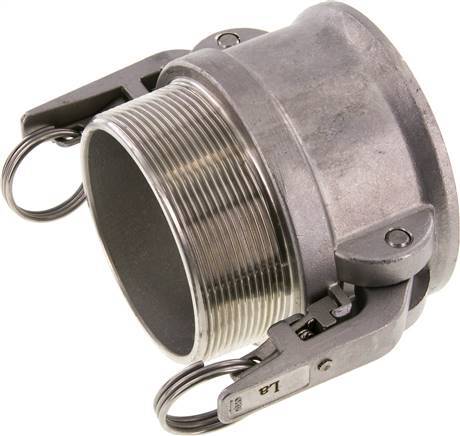 [F23YR] Camlock DN 75 (3'') Stainless Steel Safety Coupling R 3'' Male Thread Type B MIL-C-27487