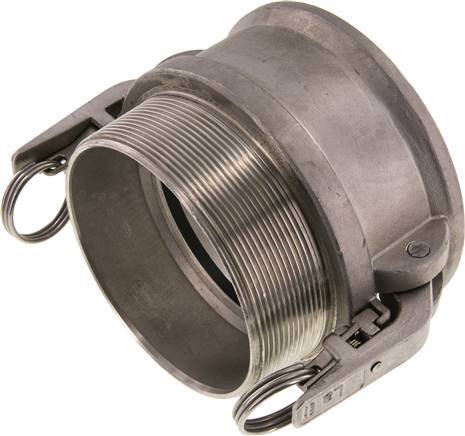 [F23YS] Acoplamiento de seguridad Camlock DN 90 (4'') de acero inoxidable R 4'' rosca macho tipo B MIL-C-27487