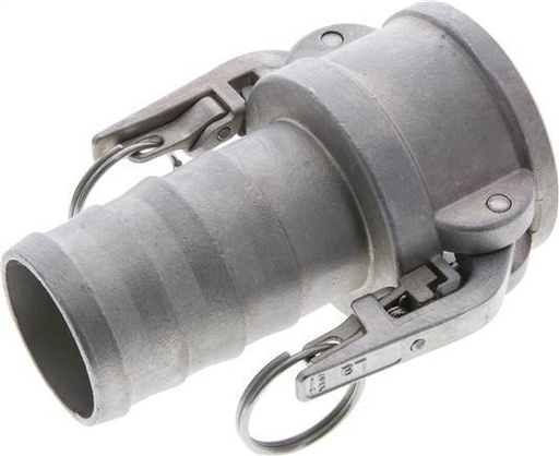 [F23Z7] Camlock DN 50 (2'') Edelstahl SicherheitSKUpplung Schlauchsäule (50 mm) Typ C MIL-C-27487