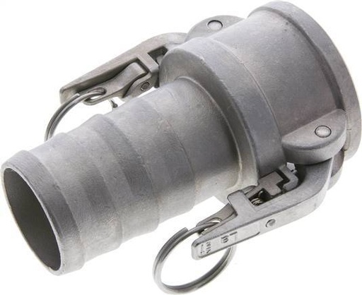 [F23Z7] Camlock DN 50 (2'') Stainless Steel Safety Coupling Hose Pillar (50 mm) Type C MIL-C-27487