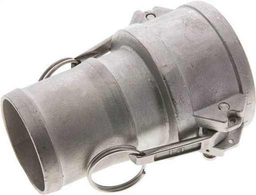 [F23Z8] Camlock DN 60 (2 1/2'') Edelstahl SicherheitSKUpplung Schlauchsäule (63 mm) Typ C MIL-C-27487