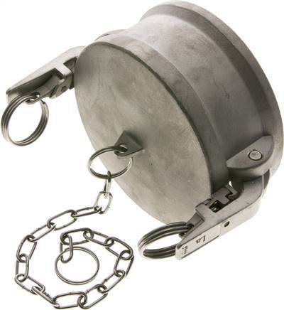 [F23ZJ] Camlock DN 90 (4'') Stainless Steel Safety Coupling End Cap Type DC MIL-C-27487