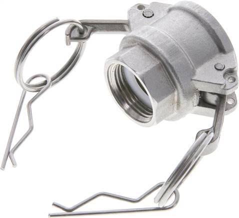 [F23ZM] Acoplamiento de acero inoxidable Camlock DN 20 (3/4'') G 3/4'' Rosca hembra Tipo D EN 14420-7 (DIN 2828)