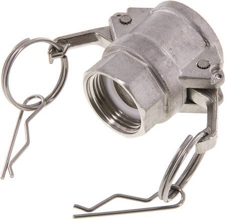 [F23ZN] Acoplamiento de acero inoxidable Camlock DN 25 (1'') G 1'' Rosca hembra Tipo D EN 14420-7 (DIN 2828)