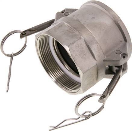 [F23ZS] Acoplamiento de acero inoxidable Camlock DN 60 (2 1/2'') G 2 1/2'' Rosca hembra Tipo D EN 14420-7 (DIN 2828)