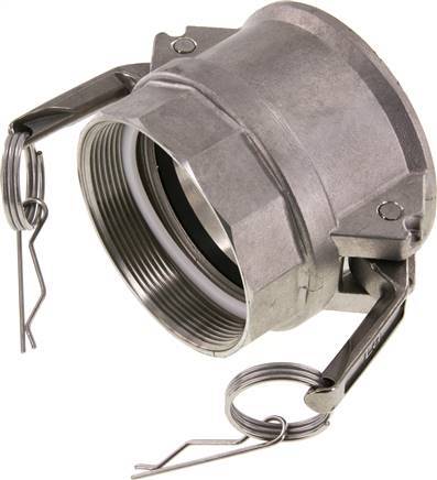 [F23ZT] Acoplamiento de acero inoxidable Camlock DN 75 (3'') G 3'' Rosca hembra Tipo D EN 14420-7 (DIN 2828)