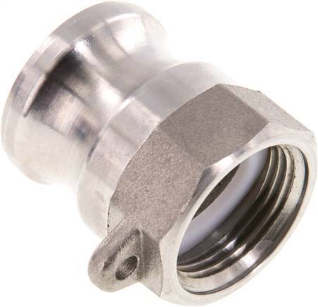 [F2425] Acoplamiento de acero inoxidable Camlock DN 20 (3/4'') G 3/4'' Rosca hembra Tipo A EN 14420-7 (DIN 2828)