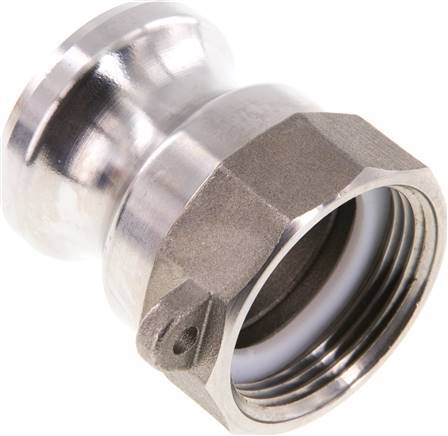 [F2427] Acoplamiento de acero inoxidable Camlock DN 32 (1 1/4'') G 1 1/4'' Rosca hembra Tipo A EN 14420-7 (DIN 2828)