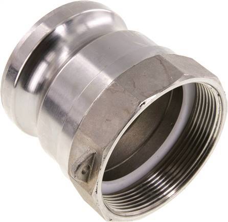 [F242A] Accouplement Camlock DN 60 (2 1/2'') en acier inoxydable G 2 1/2'' Filetage femelle Type A EN 14420-7 (DIN 2828)