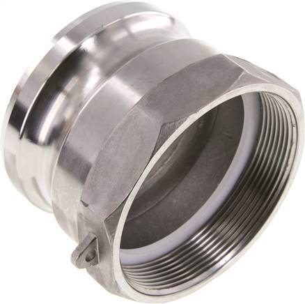 [F242B] Acoplamiento de acero inoxidable Camlock DN 75 (3'') G 3'' Rosca hembra Tipo A EN 14420-7 (DIN 2828)