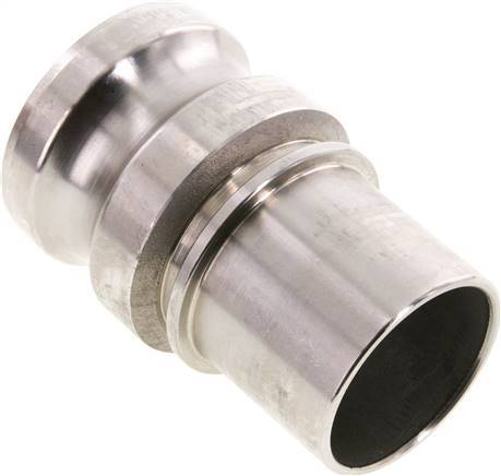 [F242H] Acoplamiento de acero inoxidable Camlock DN 50 (2'') Pilar de manguera (50 mm) Tipo E EN 14420-7 (DIN 2828)