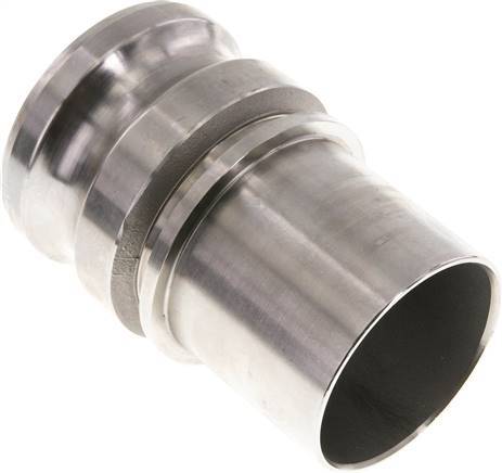 [F242J] Camlock DN 60 (2 1/2'') Koppeling RVS met slangpilaar (63 mm) Type E EN 14420-7 (DIN 2828)