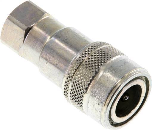 [F22VU] Steel DN 5 Hydraulic Coupling Socket G 1/8 inch Female Threads ISO 7241-1 B D 10.9mm