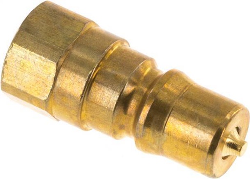 [F22Y4] Brass DN 5 Hydraulic Coupling Plug G 1/8 inch Female Threads ISO 7241-1 B D 10.9mm