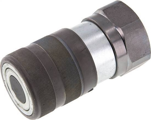 [F22ZP] Acero DN 25 Boca Hidráulica de Cara Plana G 1 1/4 pulgadas Rosca Hembra ISO 16028 D 36mm