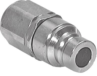 [F2322] Steel DN 40 Flat Face Hydraulic Plug G 2 inch Female Threads ISO 16028 D 72.9mm