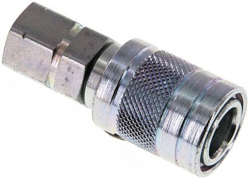 [F2348] Steel DN 6.3 Hydraulic Coupling Socket G 1/4 inch Female Threads ISO 7241-1 A D 12mm