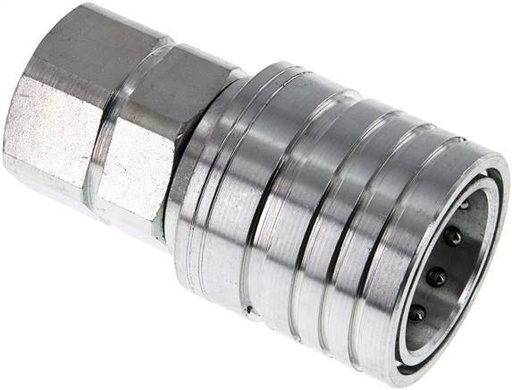 [F234H] Acier Coupleur hydraulique DN 25 Manchon M30x1.5 Filets femelles ISO 7241-1 A D 34.3mm