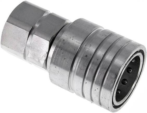 [F234J] Acero DN 25 Acoplamiento hidráulico Enchufe G 1 pulgada Rosca hembra ISO 7241-1 A D 34,3mm