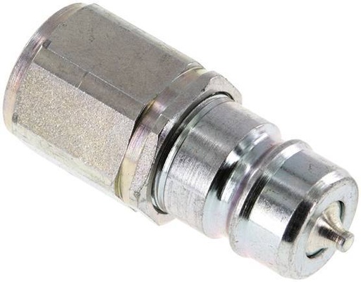 [F234Q] Steel DN 10 Hydraulic Coupling Plug G 3/8 inch Female Threads ISO 7241-1 A D 17.3mm