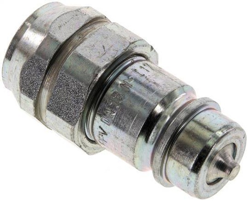 [F234R] Steel DN 12.5 Hydraulic Coupling Plug G 3/8 inch Female Threads ISO 7241-1 A D 20.5mm