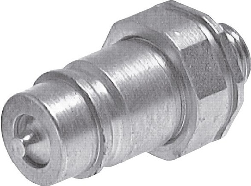 [F235Q] Acier DN 6.3 Coupleur hydraulique Bouchon 8 mm L Anneau de compression ISO 7241-1 A/8434-1 D 12mm