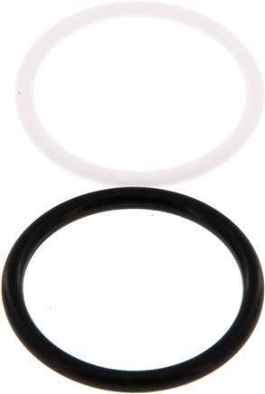 [F237T] Juego de juntas de PTFE/NBR para acoplamiento hidráulico ISO 7241-1 A (29,1 mm y 46 mm)