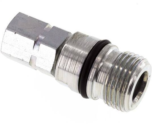 [F237V] Acier DN 6.3 Coupleur hydraulique Embout G 1/4 pouce filetage femelle ISO 14541 D M24 x 2