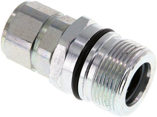 [F2382] Steel DN 12.5 Hydraulic Coupling Socket M22x1.5 Female Threads ISO 14541 D M36 x 2