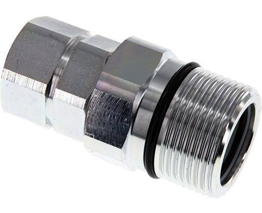 [F2387] Acier Coupleur hydraulique DN 25 Manchon G 1 pouce Filetage femelle D M48 x 3