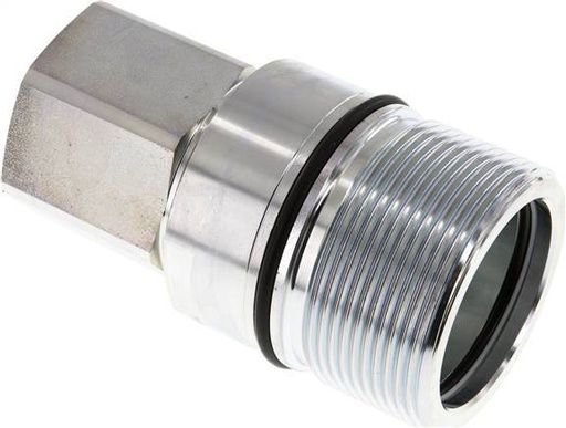 [F2389] Acier DN 31.5 Coupleur hydraulique Douille G 1 1/2 pouce Filetage femelle D M70 x 3
