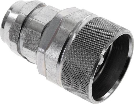 [F238E] Steel DN 12.5 Hydraulic Coupling Plug G 3/8 inch Female Threads ISO 14541 D M36 x 2