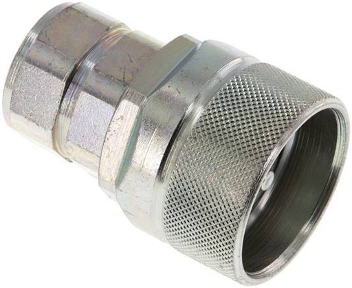 [F238G] Steel DN 12.5 Hydraulic Coupling Plug G 1/2 inch Female Threads ISO 14541 D M36 x 2