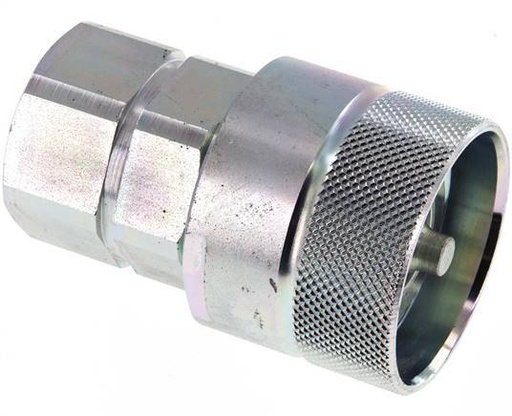 [F238M] Stalen DN 25 Hydraulische Koppeling Insteeknippel G 1 inch Binnendraad D M48 x 3