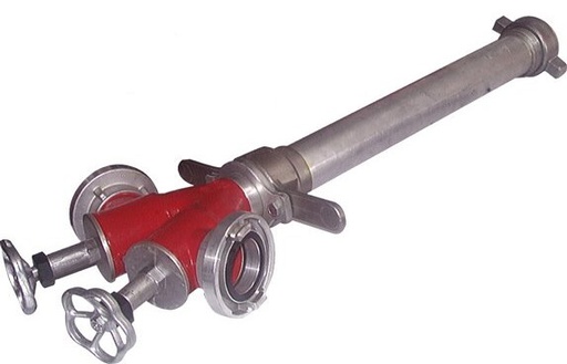 [F24MM] DN 80 2x52-C Standrohr für Unterflurhydranten drehbar mit Ventil