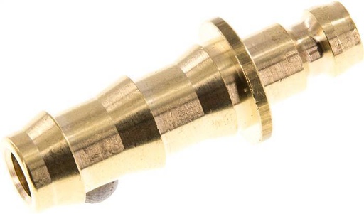 [F2232] Brass DN 6 Mold Coupling Plug 9.5 mm Hose Pillar