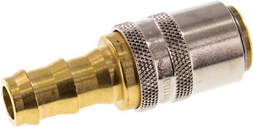 [F2237] Brass DN 9 Mold Coupling Socket 12.7 mm Hose Pillar