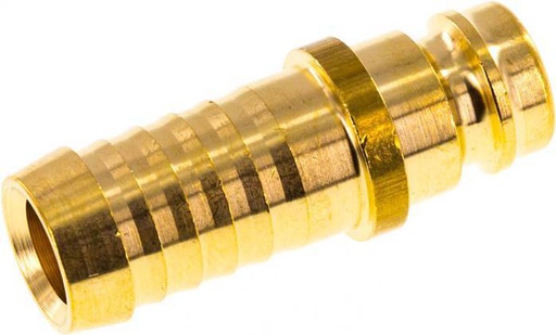 [F2243] Brass DN 9 Mold Coupling Plug 13 mm Hose Pillar
