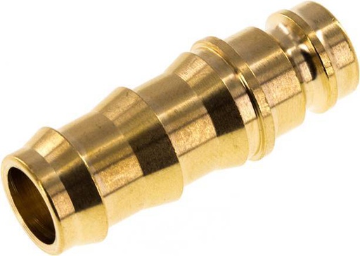 [F2244] Brass DN 9 Mold Coupling Plug 12.7 mm Hose Pillar