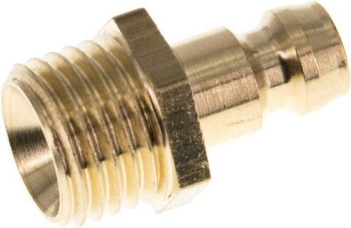 [F226Q] Brass DN 6 Mold Coupling Plug M14x1.5 Male Threads