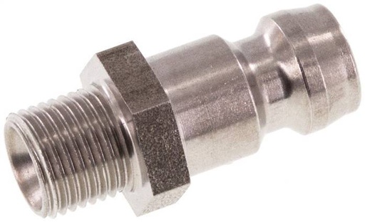 [F226V] Bouchon de raccord de moule DN 6 en acier inoxydable filetage mâle M8x0.75
